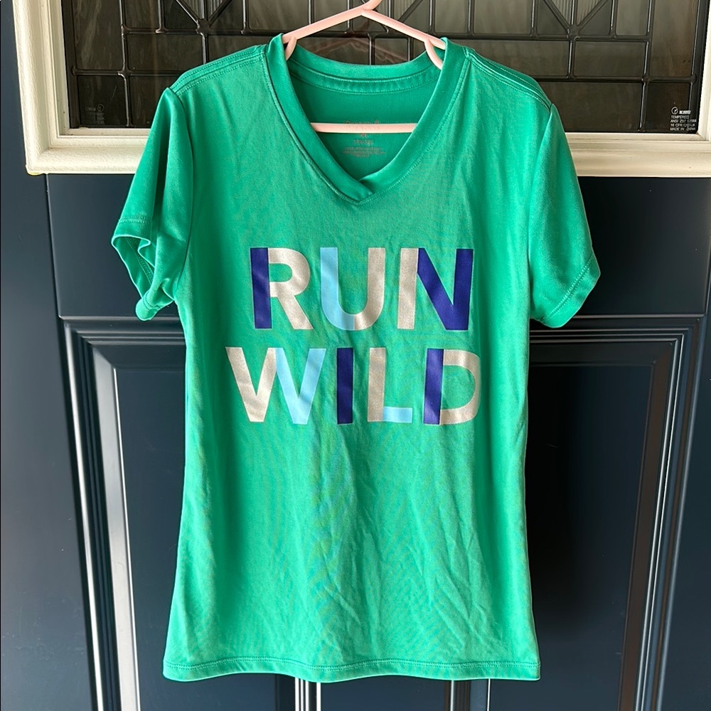 Green RUN WILD Top